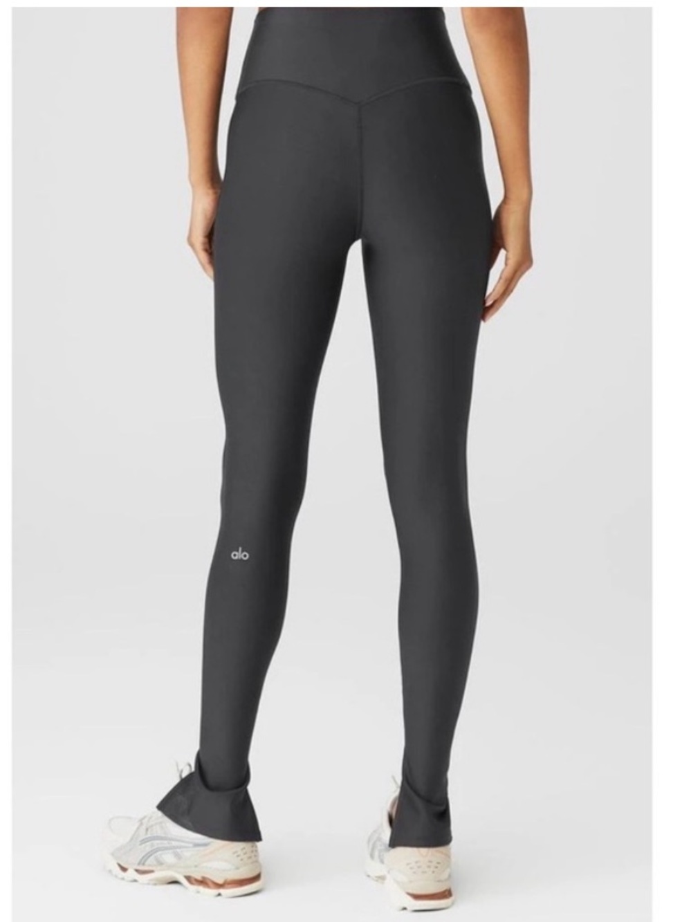 ALO Yoga Airlift High-Waist Elongated split Hem Legging XS grey/anthracite - Picture 4 of 9